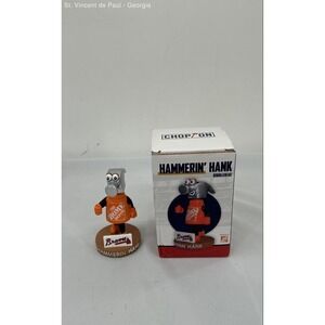 Atlanta Braves Home Depot Tool Race Hammerin' Hank Mini Bobblehead 7/2/23